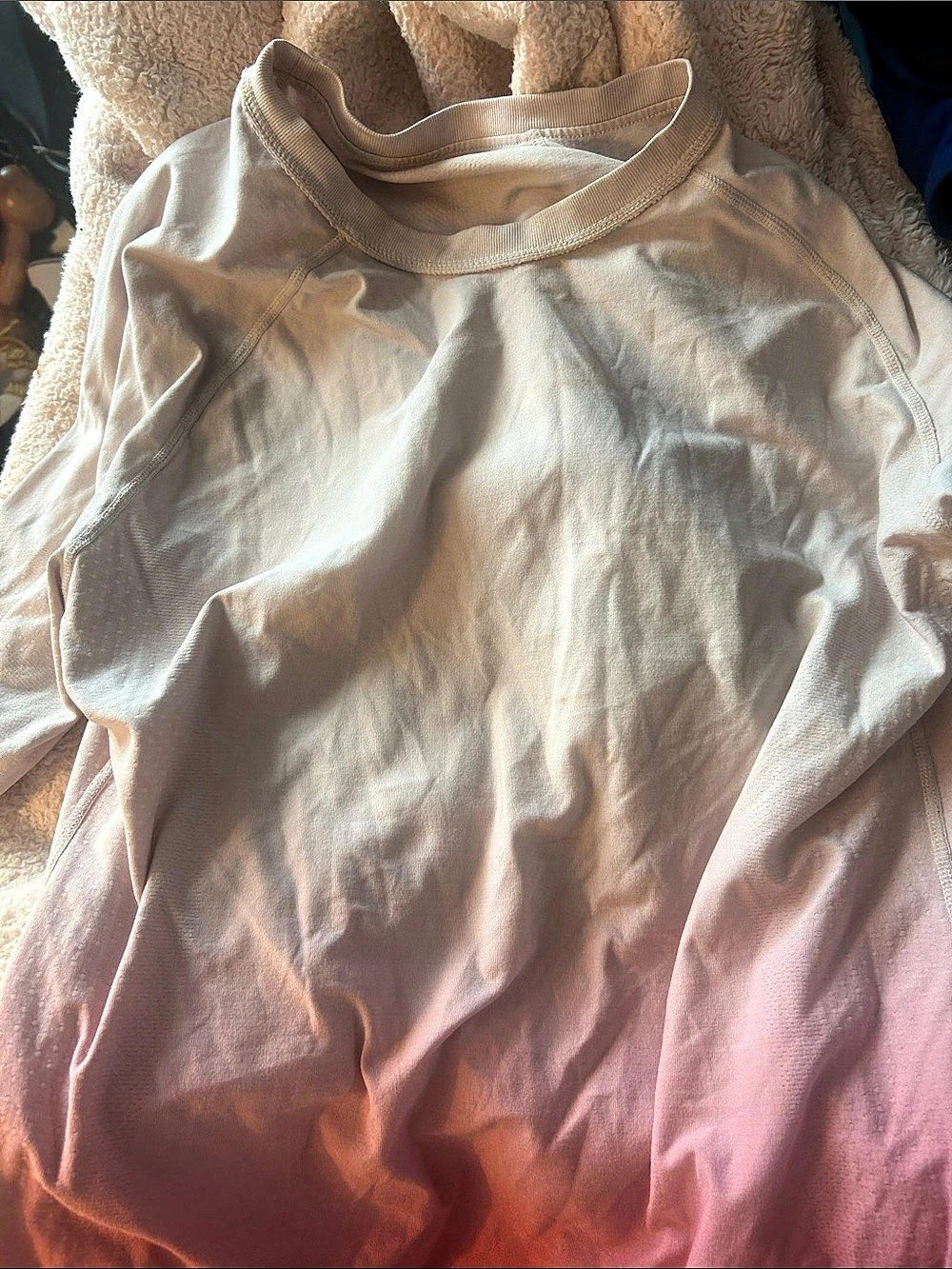 Figs Tech Long-Sleeve undershirt Shirt Pink & White xl